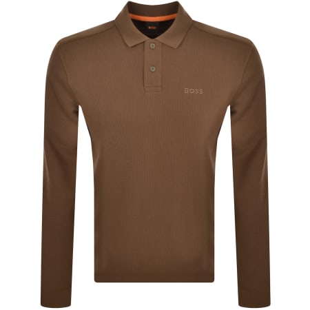 Product Image for BOSS Petempestolong Polo T Shirt Khaki