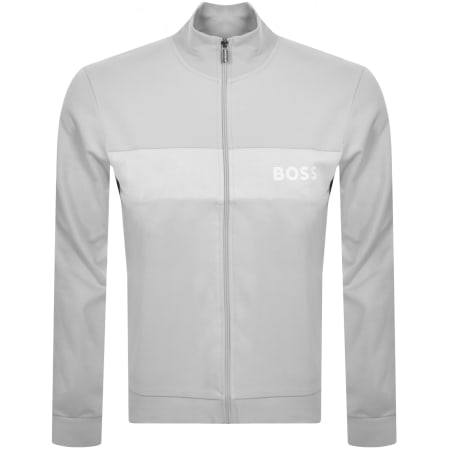 Product Image for BOSS Full Zip Sweatshirt Grey