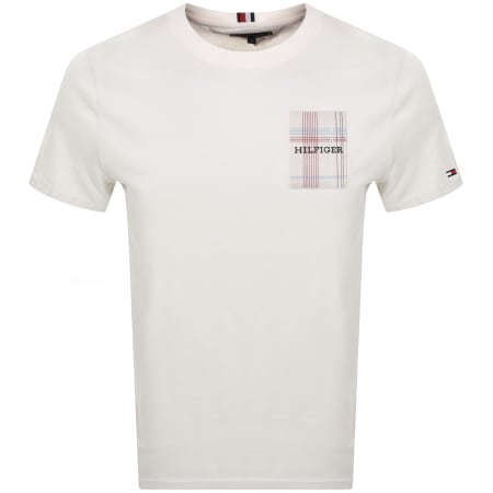 Product Image for Tommy Hilfiger Woven Label T Shirt White