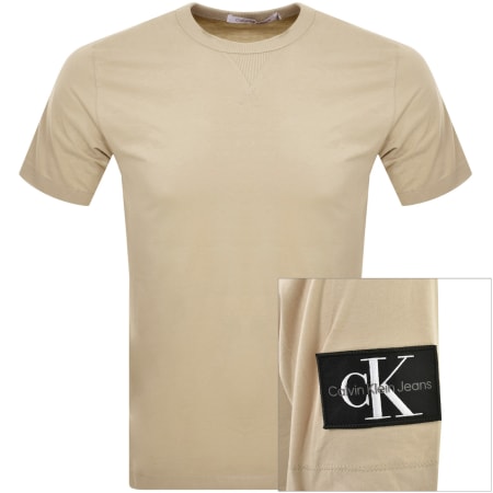 Product Image for Calvin Klein Jeans Badge Logo T Shirt Khaki