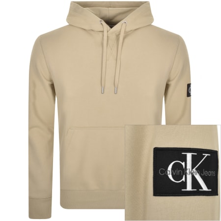 Recommended Product Image for Calvin Klein Jeans Logo Hoodie Khaki