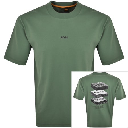 Product Image for BOSS Geological T Shirt Green