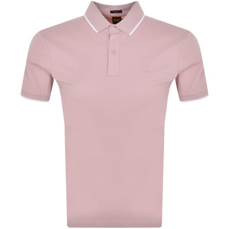 Product Image for BOSS Passertip Polo T Shirt Pink