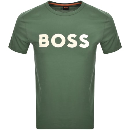 Product Image for BOSS Thinking 1 Logo T Shirt Green