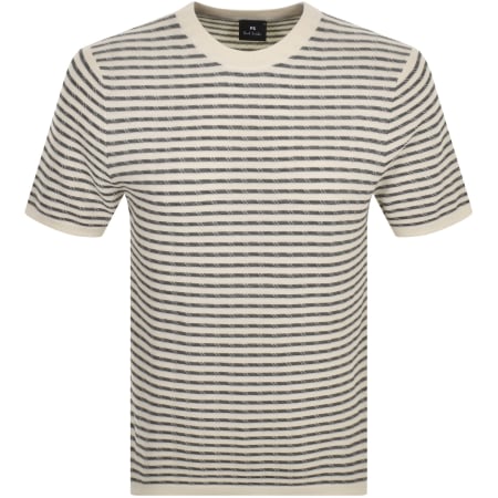 Product Image for Paul Smith Stripe T Shirt Cream