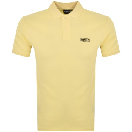 Product Image for Barbour International Essential Polo TShirt Yellow