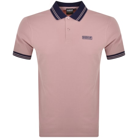 Product Image for Barbour International Tracker Polo T Shirt Pink