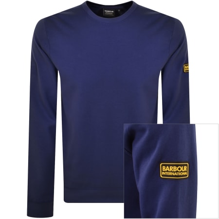 Product Image for Barbour International Crew Neck Sweatshirt Navy