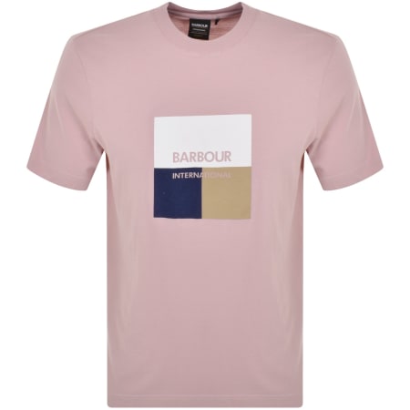 Product Image for Barbour International Triptych T Shirt Pink