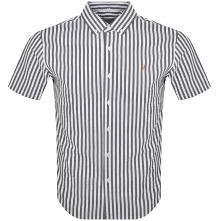 Product Image for Farah Vintage Edson Short Sleeve Shirt Navy