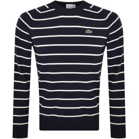 Product Image for Lacoste Stripe Knit Jumper Navy