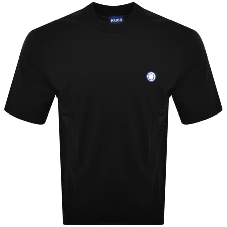 Product Image for HUGO Blue Niley Crew Neck T Shirt Black