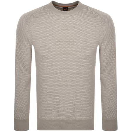Recommended Product Image for BOSS Kapoksi Knit Jumper Grey