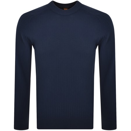 Recommended Product Image for BOSS Klincru Knit Jumper Blue