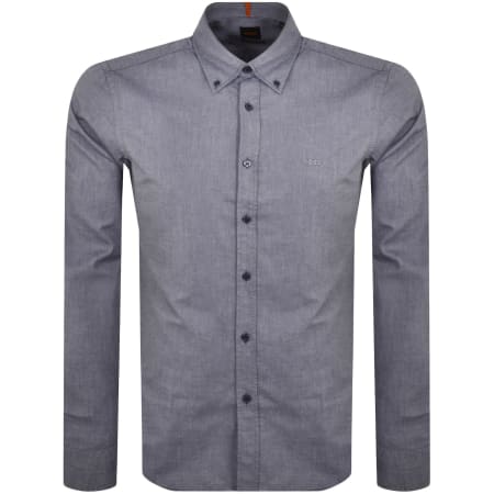 Recommended Product Image for BOSS Rickert Long Sleeved Shirt Navy