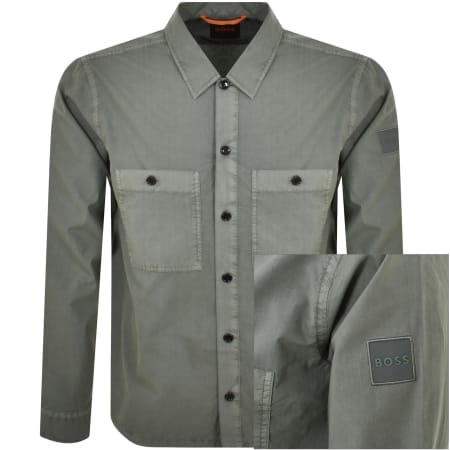 Product Image for BOSS Locky 2 Overshirt Green