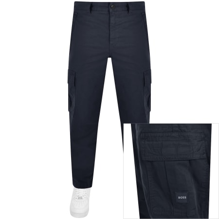 Product Image for BOSS Sisla 7 Cargo Trousers Navy