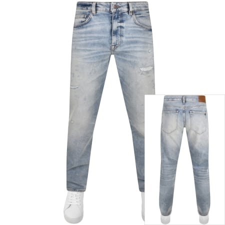 Product Image for BOSS Toby Tapered Fit Light Wash Jeans Blue