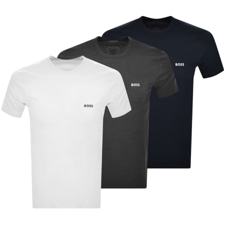Recommended Product Image for BOSS 3 Pack Crew Neck T Shirts