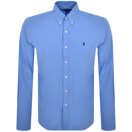 Product Image for Ralph Lauren Custom Fit Poplin Shirt Blue
