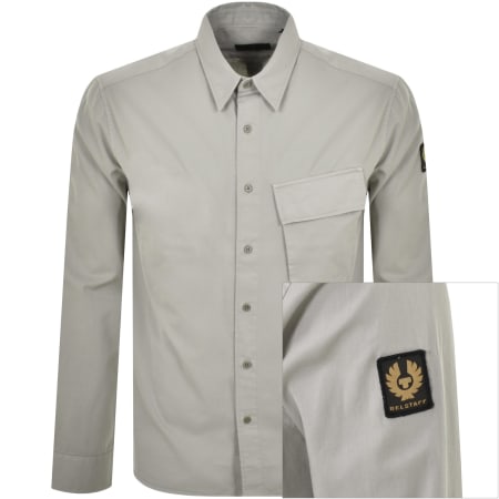 Product Image for Belstaff Scale Long Sleeved Shirt Grey