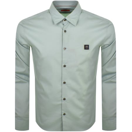 Recommended Product Image for HUGO Long Sleeved Ermo Shirt Blue
