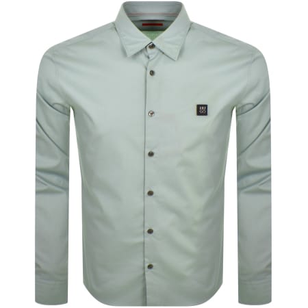 Product Image for HUGO Long Sleeved Ermo Shirt Blue