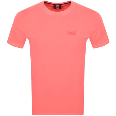 Recommended Product Image for Superdry Essential Logo Neon T Shirt Pink