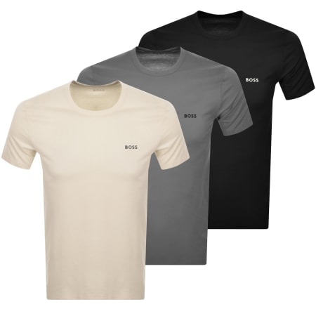 Recommended Product Image for BOSS 3 Pack Crew Neck T Shirts