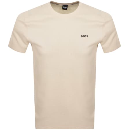 Product Image for BOSS Waffle T Shirt Cream