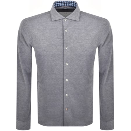 Product Image for BOSS C Hal Spread Long Sleeved Shirt Blue