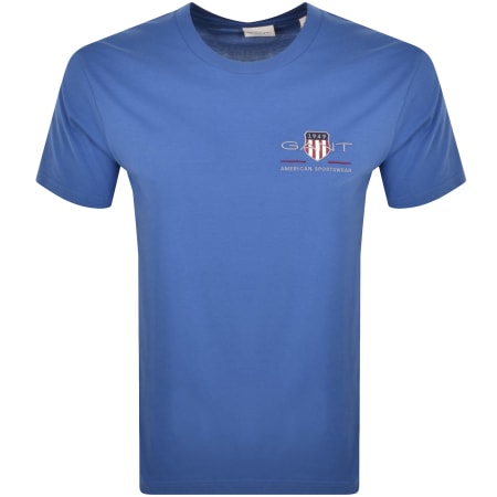 Product Image for Gant Original Archive Shield T Shirt Blue