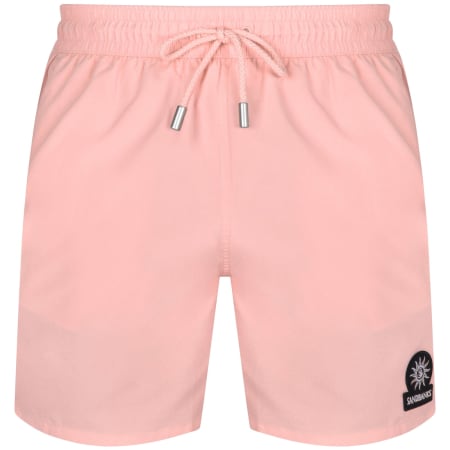 Product Image for Sandbanks Badge Logo Swim Shorts Pink
