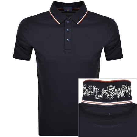 Product Image for Paul And Shark Short Sleeved Polo T Shirt Navy