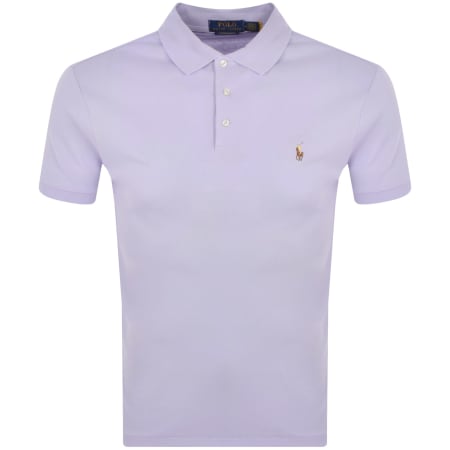 Product Image for Ralph Lauren Custom Slim Fit Polo T Shirt Purple