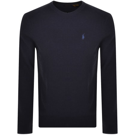 Recommended Product Image for Ralph Lauren Crew Neck Knit Jumper Navy
