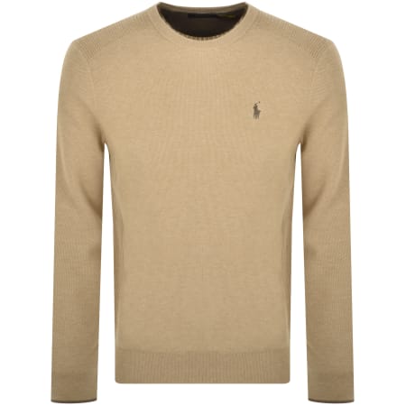 Recommended Product Image for Ralph Lauren Crew Neck Knit Jumper Brown