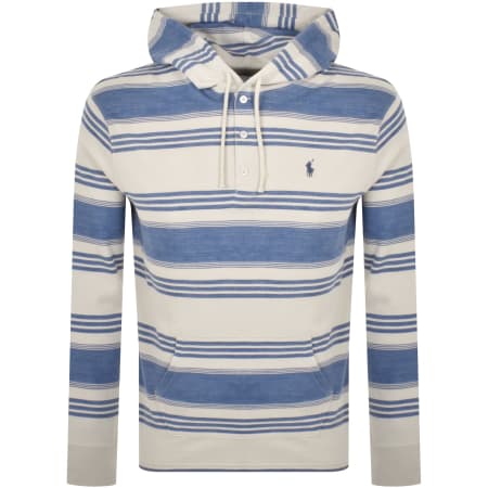Product Image for Ralph Lauren Pullover Striped Hoodie Blue