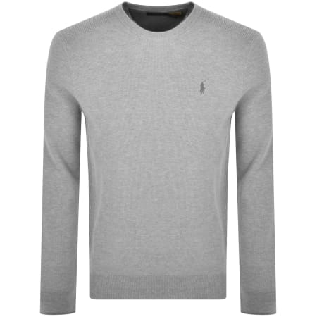 Recommended Product Image for Ralph Lauren Crew Neck Knit Jumper Grey