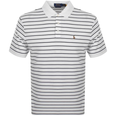 Product Image for Ralph Lauren Striped Polo T Shirt White