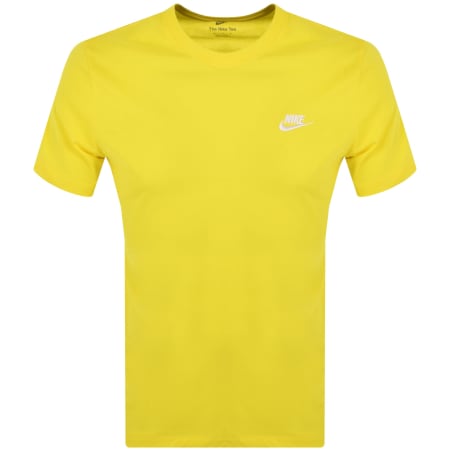 Product Image for Nike Crew Neck Club T Shirt Yellow