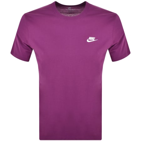 Product Image for Nike Crew Neck Club T Shirt Purple