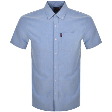 Product Image for Superdry Vintage Oxford Short Sleeved Shirt Blue