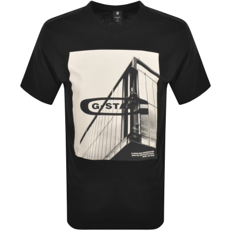 Product Image for G Star Raw HQ Oldskool Logo T Shirt Black