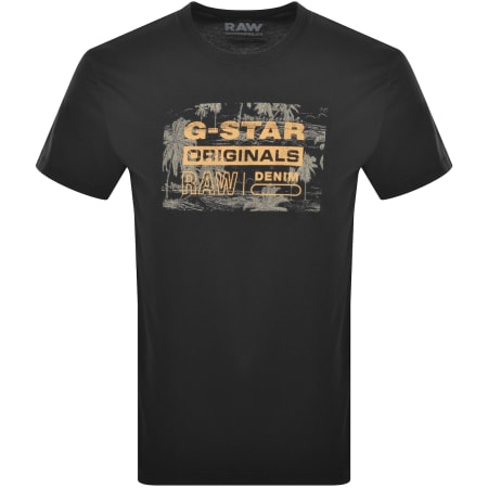 Product Image for G Star Raw Originals Framed Palm T Shirt Black
