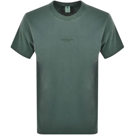 Product Image for G Star Raw Boxy Logo T Shirt Green