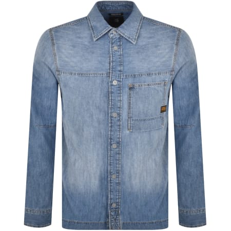 Product Image for G Star Raw Marine Long Sleeved Shirt Blue