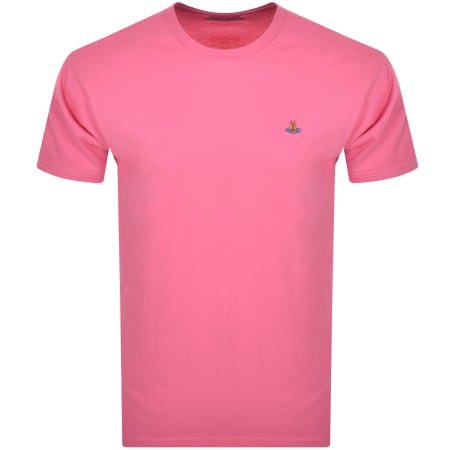 Product Image for Vivienne Westwood Classic Logo T Shirt Pink