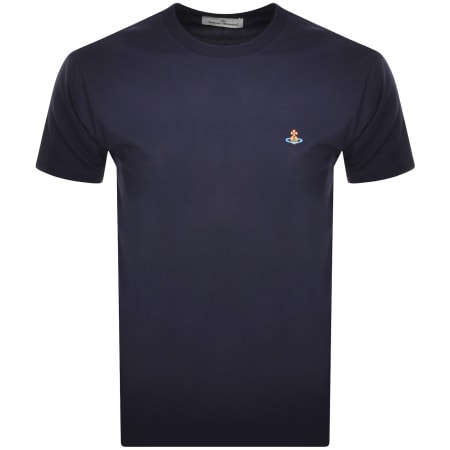 Recommended Product Image for Vivienne Westwood Classic Logo T Shirt Navy