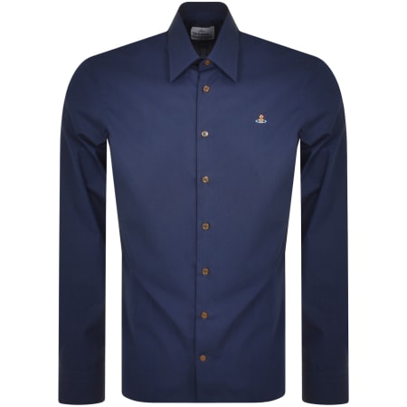 Product Image for Vivienne Westwood Ghost Long Sleeved Shirt Navy